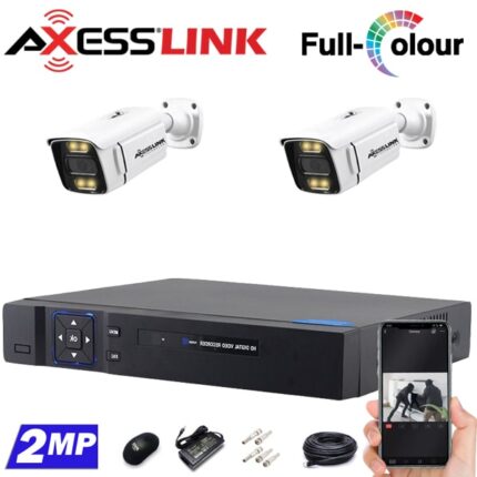 پکیج دوربین مداربسته 2 عددی مدل بولت 2 مگاپیکسل- اکسس‌لینک