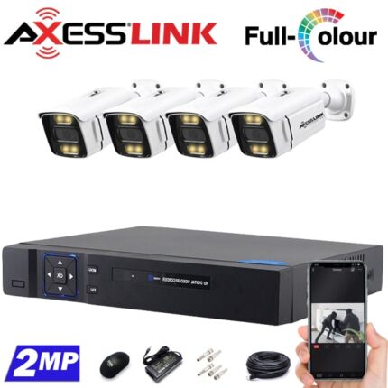 پکیج دوربین مداربسته 4 عددی مدل بولت 2 مگاپیکسل- اکسس‌لینک