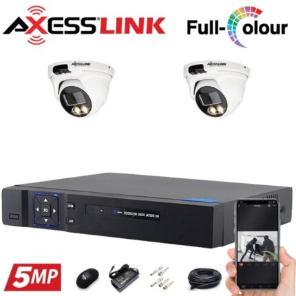 پکیج دوربین مداربسته 2 عددی دام 5mp- اکسس‌لینک