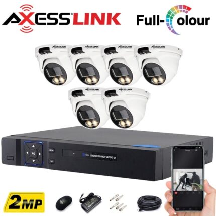 پک 6 عددی دوربین مداربسته دام 2mp- اکسس‌لینک