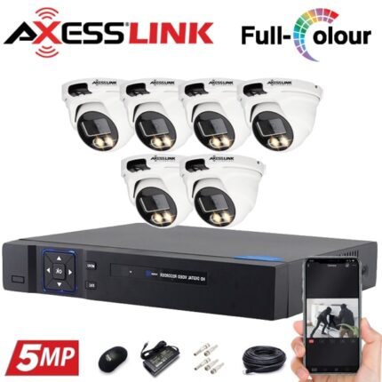 پکیج دوربین مداربسته 6 عددی دام 5mp- اکسس‌لینک