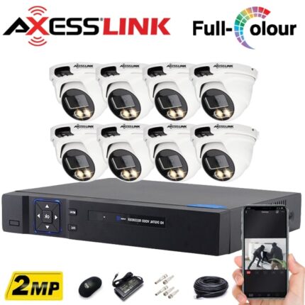 پک 8 عددی دوربین مداربسته دام 2mp- اکسس‌لینک